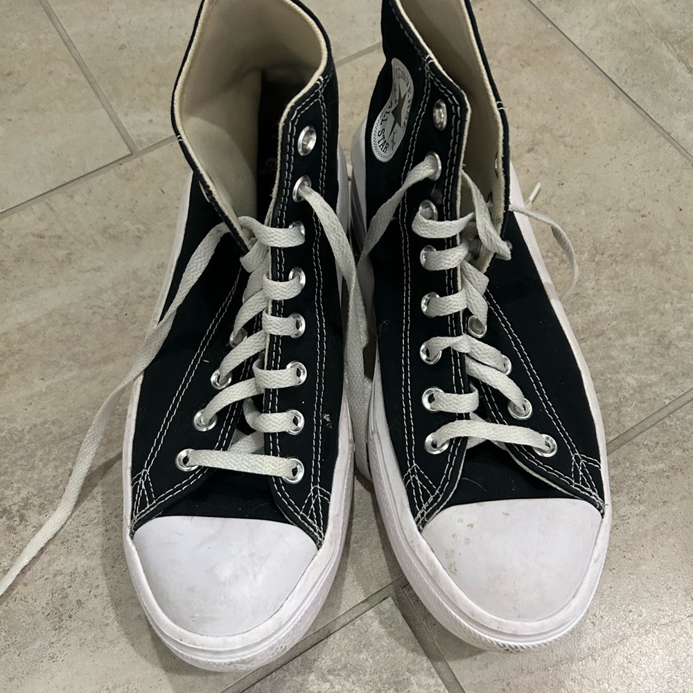 Converse High Top Sneakers in Black and White